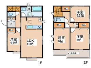 Kolet青梅今井の物件間取画像